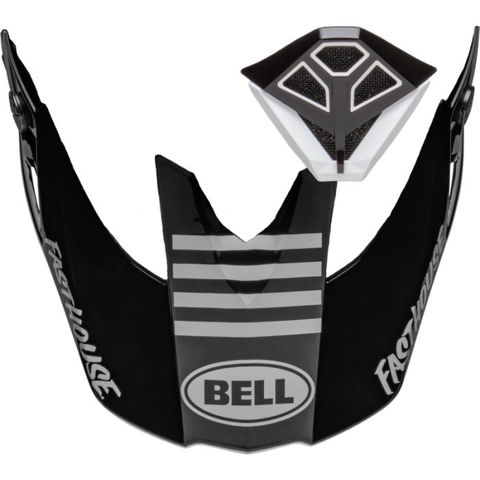 BELL Moto-10 Off-Road Peak and Mouthpiece Kit - FH DID 2022 Black | Gear2win