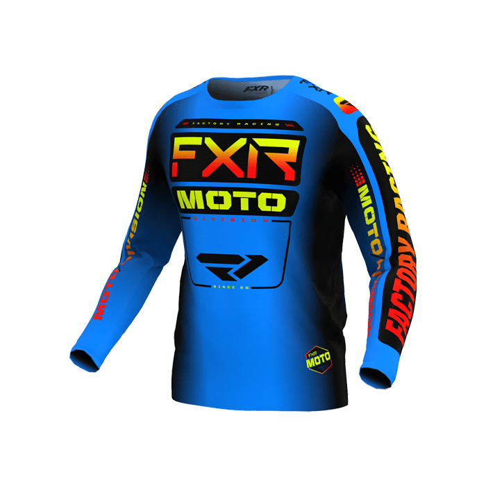 FXR Youth Clutch Mx Jersey Blue/Inferno | Gear2win