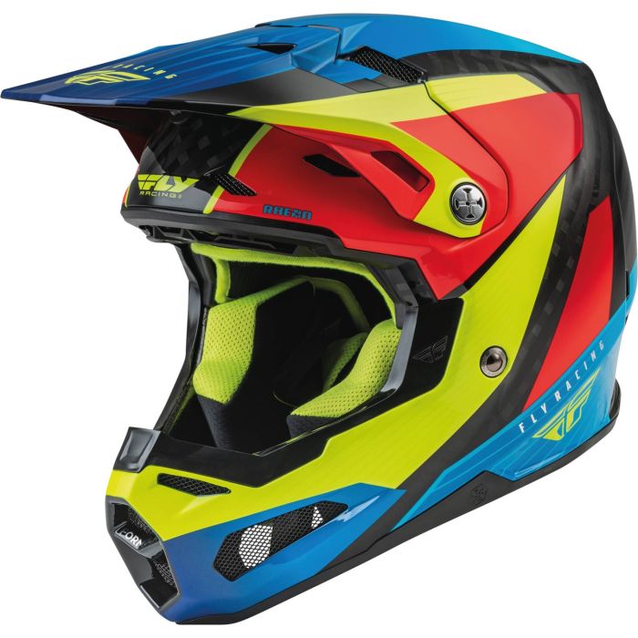 Fly Helmet Formula Crb Prime Yel.Fluo-Blue-Red | Gear2win