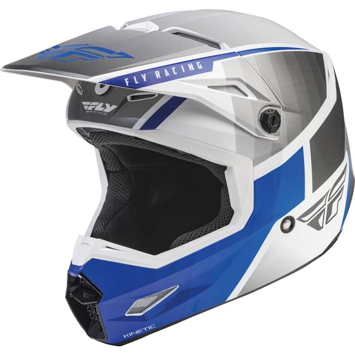 Fly Helmet Youth Ece Kinetic Drift Blue-Charcoal-White | Gear2win