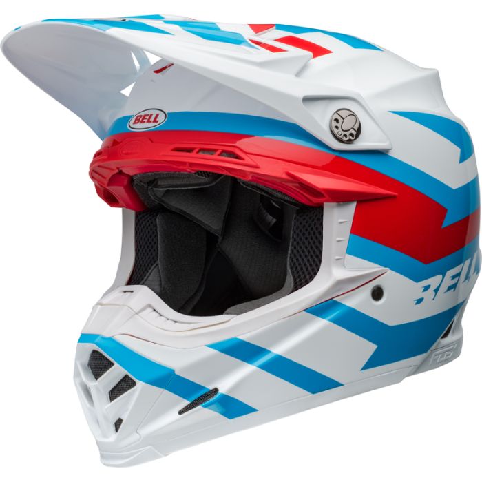 Bell Moto-9S Flex Helmet Banshee Gloss White/Red | Gear2win