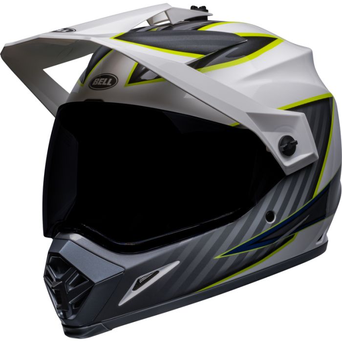 BELL Mx-9 Adventure Mips Helmet - Dalton Gloss White/Hi-Viz Yellow | Gear2win