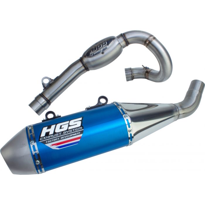 HGS - KTM/HSQ EXC-F/FE 250 20- COMPLETE SYSTEM ALU BLUE