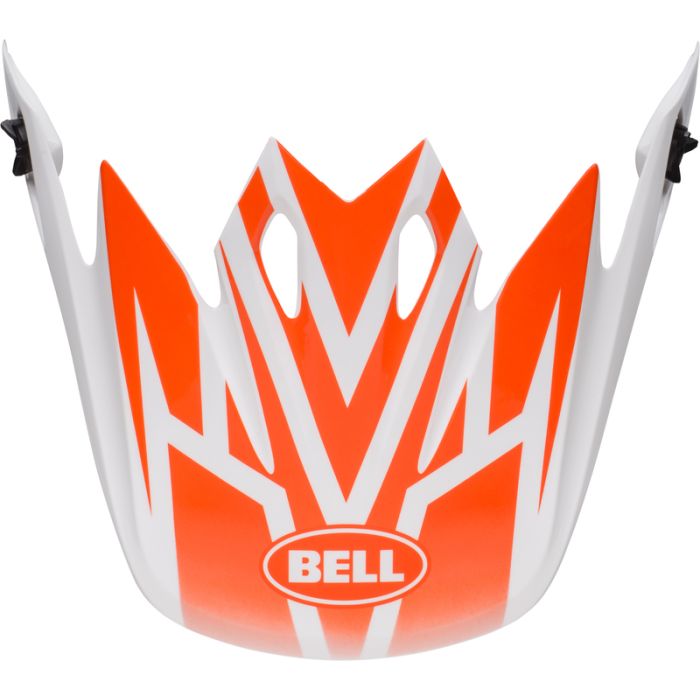 BELL MX-9  Mips Off-Road Peak - Disrupt White/Orange | Gear2win
