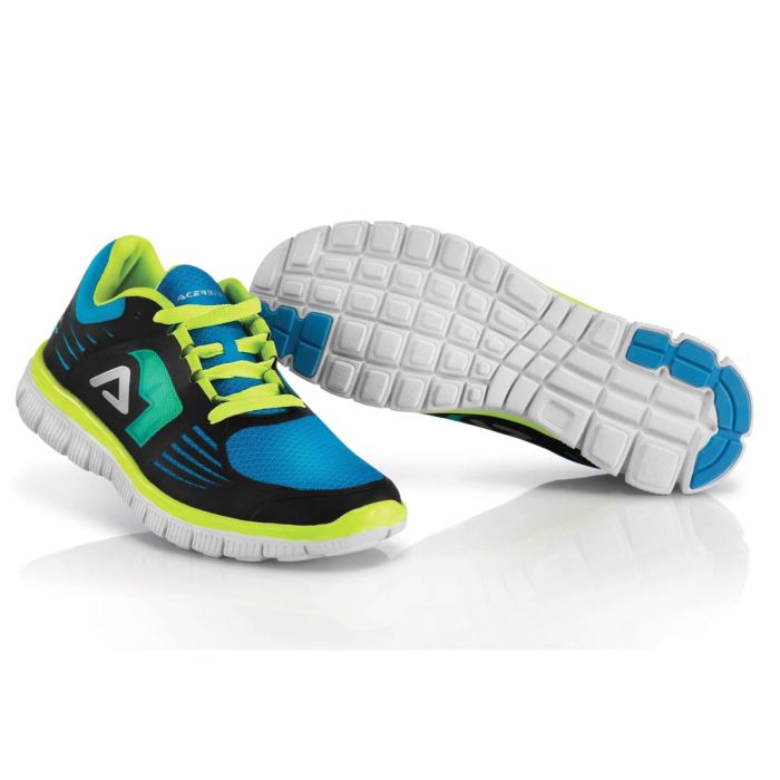 ACERBIS CORPORATE RUNNING SHOES - BLACK BLUE YELLOW
