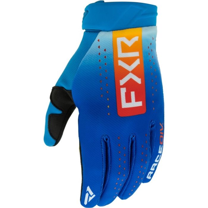 FXR Yth Reflex MX Glove Blue/Tangerine