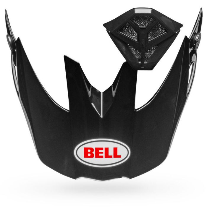 BELL Moto-10 Off-Road Peak and Mouthpiece Kit - Visor Black | Gear2win