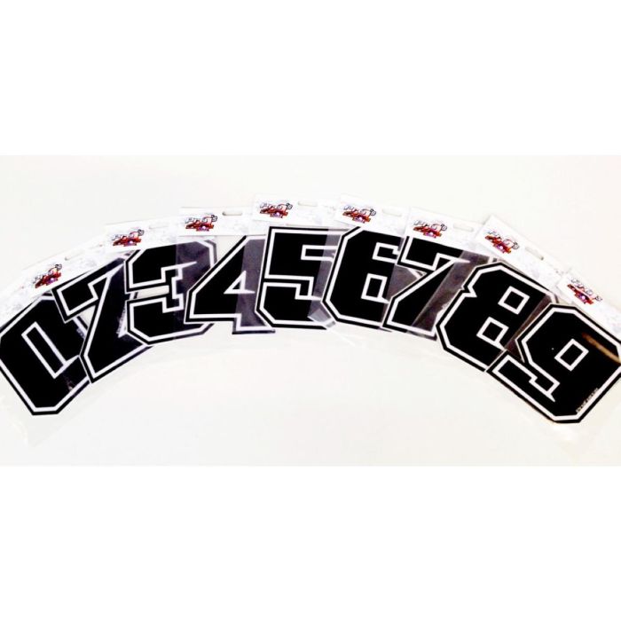 PRO FORCE FACTORY STYLE NUMBERS BLACK 7CM