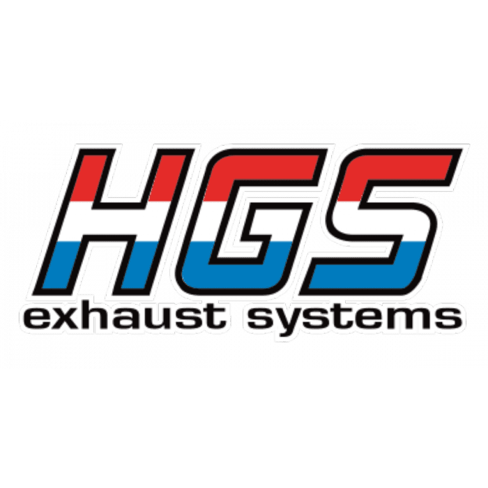 HGS - HONDA CRF 250 18- COMPLETE SYSTEM ALU RED CARBON END CAP