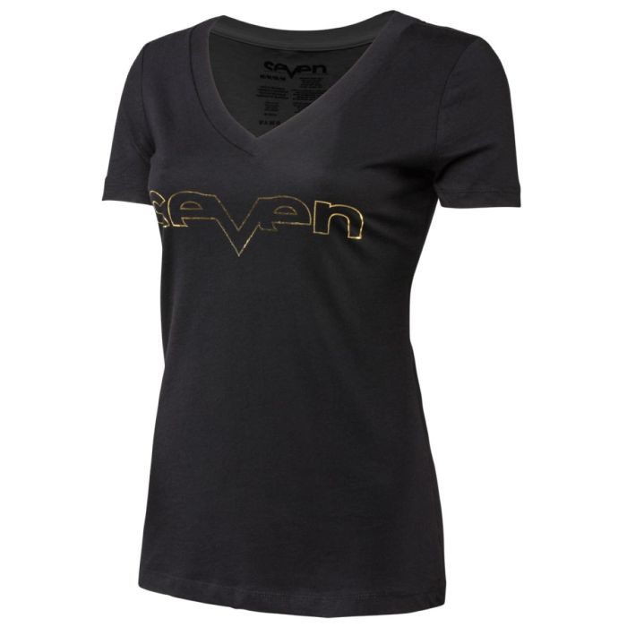 Seven T-Shirt Brand Foil Black
