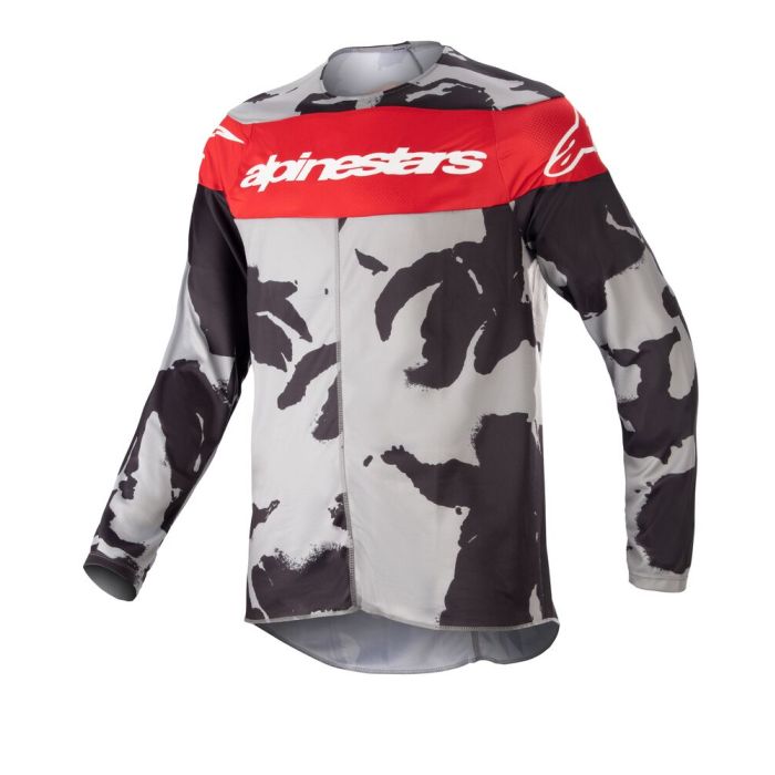 Alpinestars Youth Racer Tactical Jersey Cast Gray Camo Mars Red