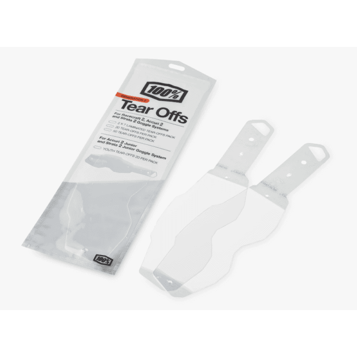 100% Tear-Off Generation 2 Laminated 2x7 pack for 100% goggles