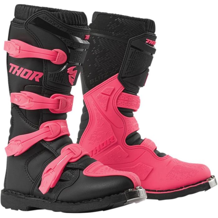 Thor Womens Blitz XP Boots Black Pink