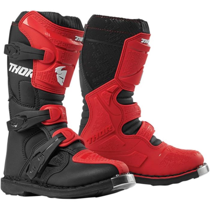 Thor Youth Blitz XP Boots Red Black