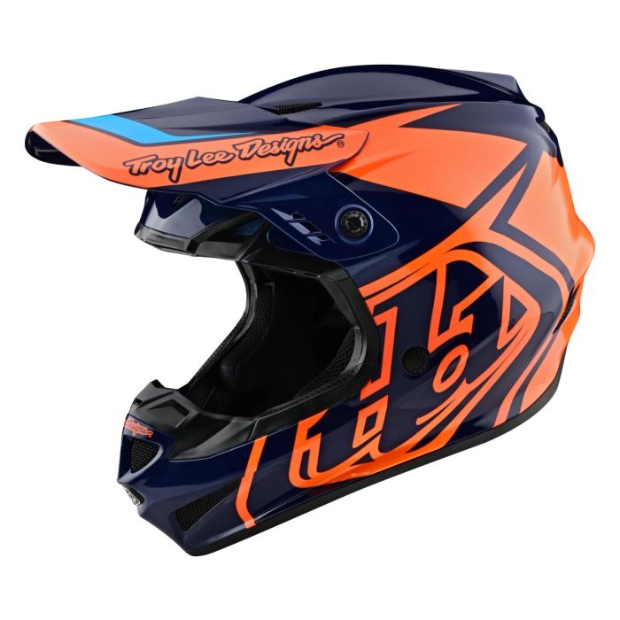 Troy Lee Designs Youth GP Helmet Overload Navy / Orange