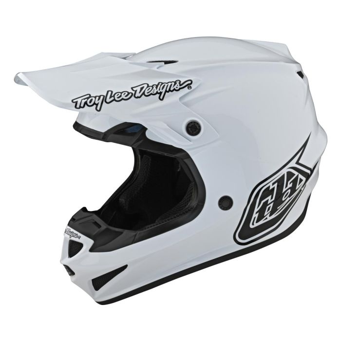 Troy Lee Designs SE4 Polyacrylite Helmet Mono White