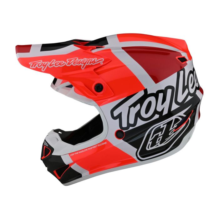Troy Lee Designs Se4 Polyacrylite Mips Helmet Quattro Red/Charcoal