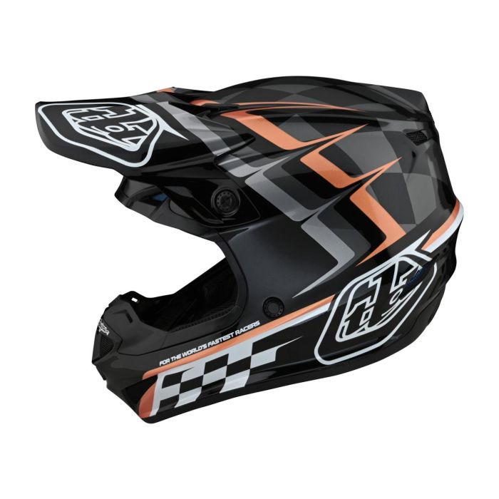 Troy Lee Designs Se4 Polyacrylite Mips Helmet Warped Black/Copper