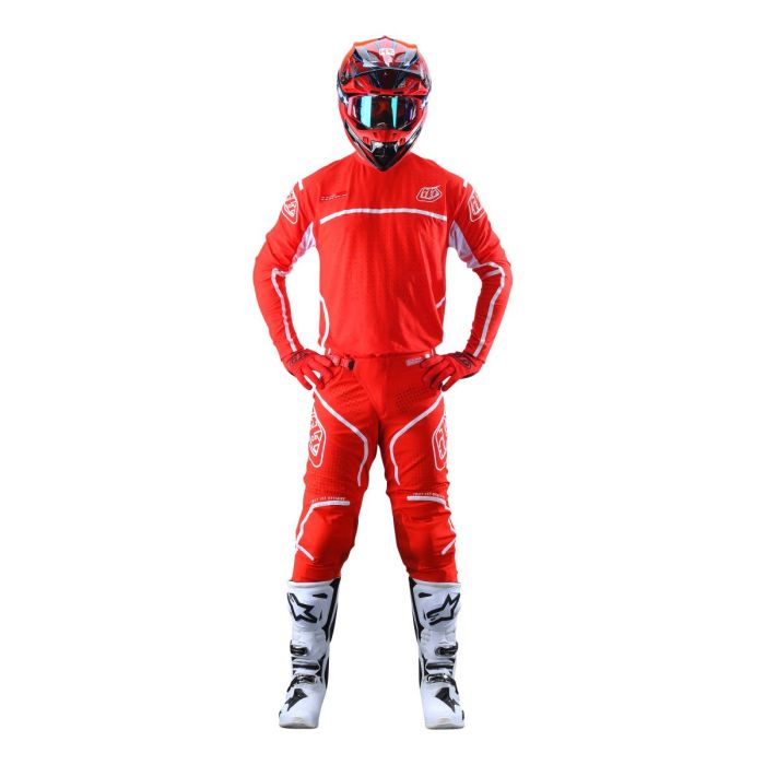 Troy Lee Designs Se Ultra Lines Red/White Gear Combo