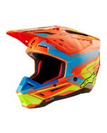Alpinestars Helmet Sm5 Action 2 Orange/Cyan/Yellow