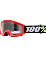 100% Strata Mini Goggle Red - Clear