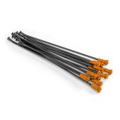 Kite Spokes & Nipples Kit 18" Rear Alumium Black|Orange