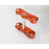 Kite Triple Clamp MX-Enduro 20 Mm Offset Aluminium Anodized Orange