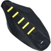 RIBBED SEAT COVER BLACK/YELLOW