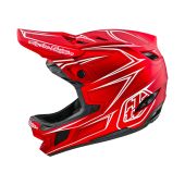 Troy Lee Designs D4 Composite Mips Helmet Pinned Red