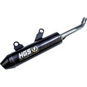 HGS - KTM/HSQ SX/TC 125 19- SILENCER ALU BLACK CARBON END CAP