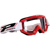 Progrip Goggles Offroad Race Line Red 3201 Clear Lens