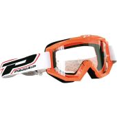 Progrip Goggles Offroad Race Line Orange 3201 Clear Lens