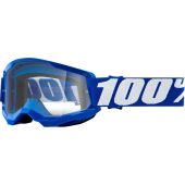 100% Goggle Strata 2 Youth Blue Clear