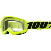 100% Goggle Strata 2 Youth Yellow Clear