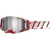 100% Goggle Armega Oversize Graphic deep red silver
