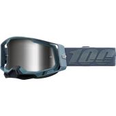 100% Goggle Racecraft 2 BATTLESHIP Mirror Silver