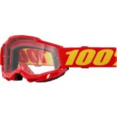 100% Goggle Accuri 2 Red Clear