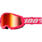 100% Goggle Strata 2 Pink Mirror Red