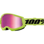100% Goggle Strata 2 Junior Neon Yellow Mirror Pk