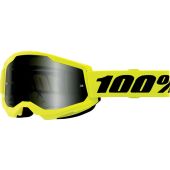 100% Goggle Strata 2 Sand Neon Yellow Smoke