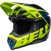 Bell Moto-10 Spherical Helmet Sliced Blue/Retina