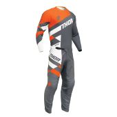 Thor Youth Sector Checker Charcoal/Orange Gear Combo