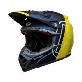 BELL Moto-9 Flex Helmet Husqvarna Gotland Matte/Gloss Blue/Hi-Viz
