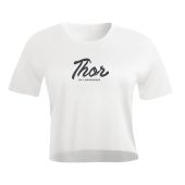Thor Tee Women Script Crop Top White