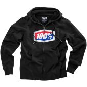 100% official full-zip hoody black