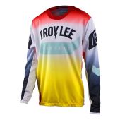 Troy Lee Designs GP Jersey Arc Acid Yellow/Red Youth