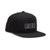 Fox Wordmark Tech Snapback Hat - Black - OS
