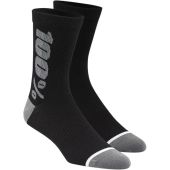 100% rhythm merino performance socks black/gray