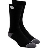 100% sock solid black
