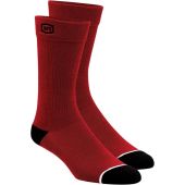 100% sock solid red